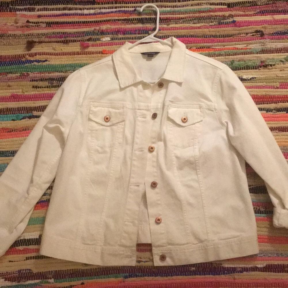 White denim jacket